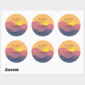 山素朴幾何ミニマリストキャンドル/石鹸 ラウンドシール (シート)