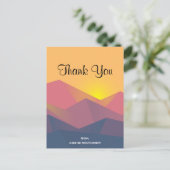 山素朴形ミニマリスト ポストカード (スタンド正面)