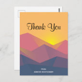 山素朴形ミニマリスト ポストカード (正面/裏面)