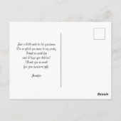 山素朴形ミニマリスト ポストカード (裏面)