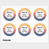 山素朴形幾何学最小主義誕生日 ラウンドシール (シート)