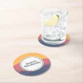 山素朴形幾何学最小主義誕生日 ラウンドペーパーコースター (インサイチュ)