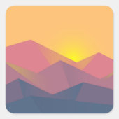 山素朴形極小主義 スクエアシール (正面)