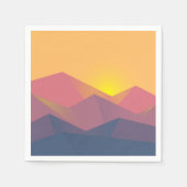 山素朴形極小主義 スタンダードカクテルナプキン (正面)