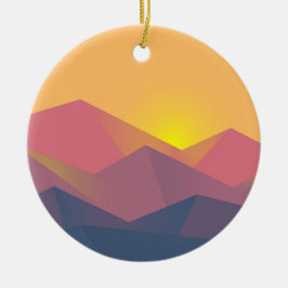 山素朴形極小主義 セラミックオーナメント