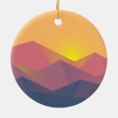 山素朴形極小主義 セラミックオーナメント (裏面)