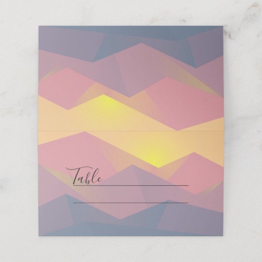 山素朴形極小主義 プレイスカード (外部開封)