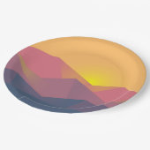 山素朴形極小主義 ペーパープレート (アングル)