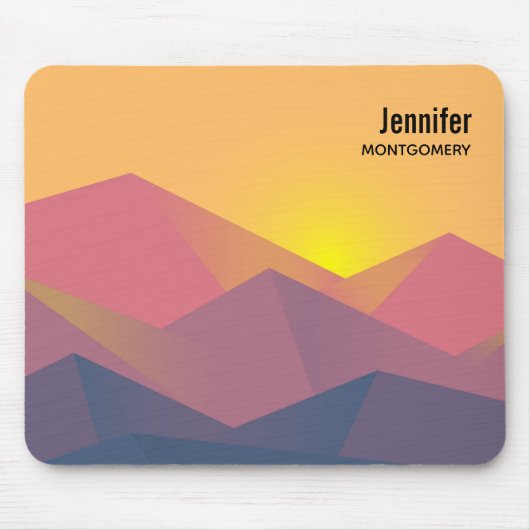 山素朴形極小主義 マウスパッド (正面)