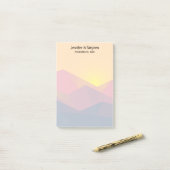 山素朴形極小結婚主義 ポストイット (デスク上)