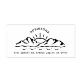 山素朴手引きカスタム差出人住所 セルフインキングスタンプ (デザイン)