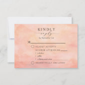 山素朴日没の水の色の食事の選択 出欠カード (正面)