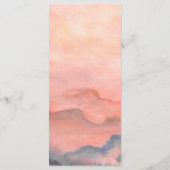 山素朴日没の水の色結婚の メニュー (裏面)