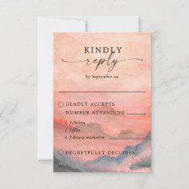 山素朴日没の水色の食事の選択 出欠カード