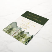 山素朴木エレガモダンントウェディング 箔招待状 (回転した状態)