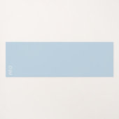 山素朴木モダントレンディー水色 ヨガマット (裏面(横))