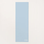 山素朴木モダントレンディー水色 ヨガマット (裏面)