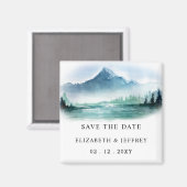 山素朴松の日付磁石を保存 マグネット (正面/裏面)