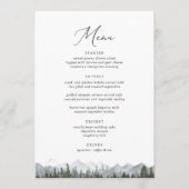 山素朴松の木5 x 7結婚s メニュー (正面)