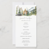 山素朴松林木馬小屋プログラム サンキューカード (正面)