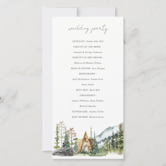 山素朴松林木馬小屋プログラム サンキューカード (裏面)