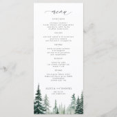 山素朴松林結婚林 メニュー (正面)