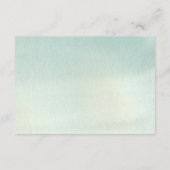 山素朴林の水の色結婚の詳細 エンクロージャーカード (裏面)