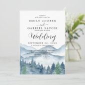 山素朴林の水色 招待状 (スタンド正面)