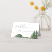 山素朴林パイン結婚ズテーブルN プレイスカード (正面)