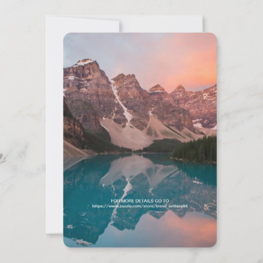 山素朴林図結婚書 招待状 (裏面)