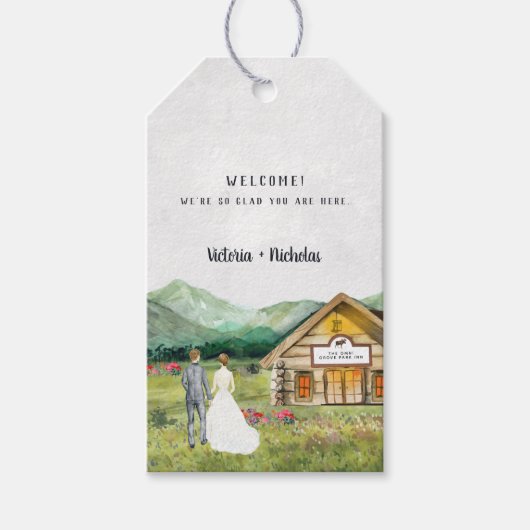 山素朴林 | 結婚感謝 ギフトタグ (正面)