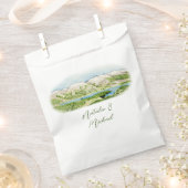 山素朴水色の結婚抱き枕 フェイバーバッグ (クリップ留めされた状態)