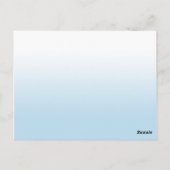 山素朴水色テーブル番号 ポストカード (裏面)