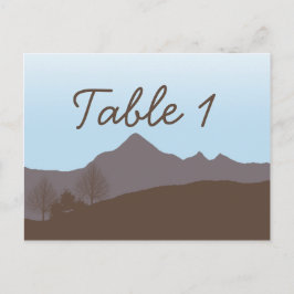 山素朴水色テーブル番号 ポストカード