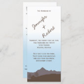 山素朴水色結婚式 プログラム (正面/裏面)