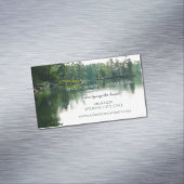 山素朴湖の常緑の日付を保存 マグネット名刺 (インサイチュ)