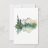 山素朴湖シーン水の色結婚の セーブザデート (裏面)