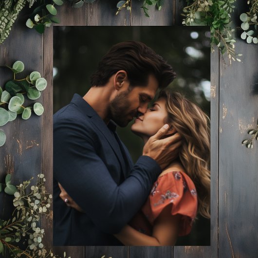 山素朴湖フォレストフォト結婚ズ セーブザデート