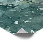 山素朴結婚の歓迎サイン ポスター (角)