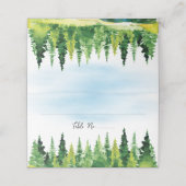 山素朴結婚の プレイスカード (外部開封)