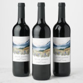 山素朴結婚の ワインラベル (ボトル)