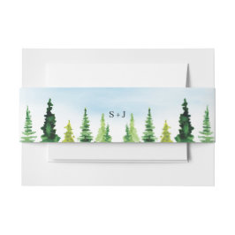 山素朴結婚の 招待状ベリーバンド