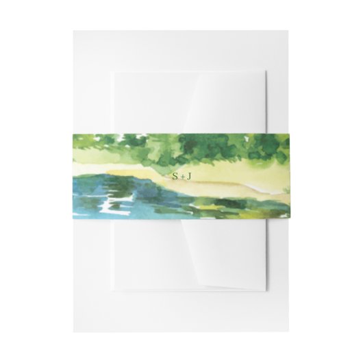 山素朴結婚の 招待状ベリーバンド (正面例)