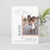 山素朴自然屋外フォト赤面ピンク セーブザデート (スタンド正面)