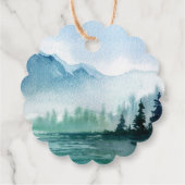 山素朴蛍の水の色結婚の フェイバータグ (裏面)