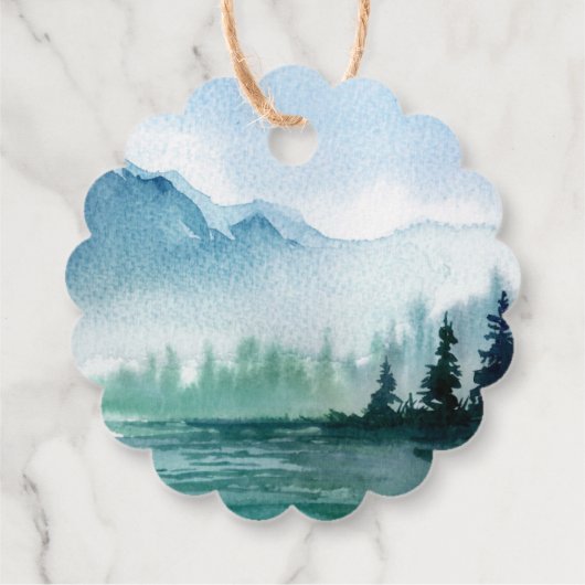 山素朴蛍の水の色結婚の フェイバータグ (裏面)