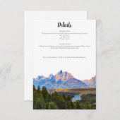 山素朴詳細カード 招待状 (正面/裏面)