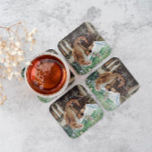 山素朴野花 |ボホ結婚の写真 スクエアペーパーコースター