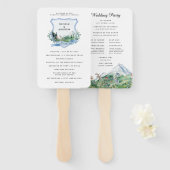 山素朴野花 |結婚式 プログラム ハンドファン (正面&裏面)