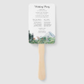 山素朴野花 |結婚式 プログラム ハンドファン (裏面)